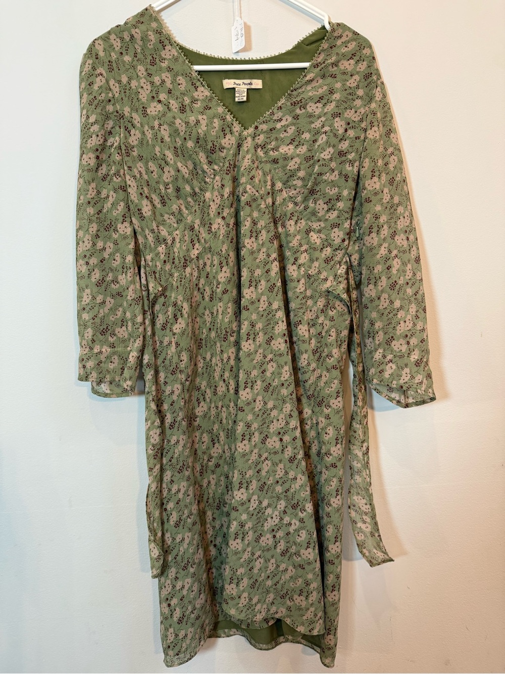 Vintage Free People Floral V-Neck Women’s Dress by Free People